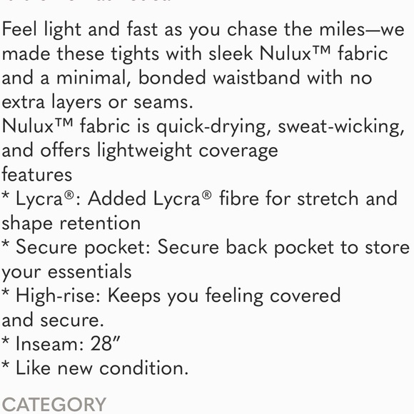 Lululemon Speed Tight 7/8, Four Stripe - Picture 7 of 10